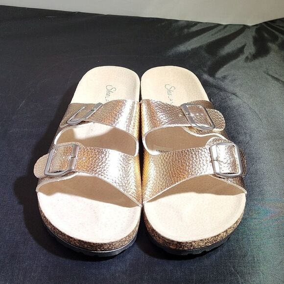 BRAND NEW SHOE LAND VIVIANA ROSE GOLD SANDAL - Picture 4 of 15